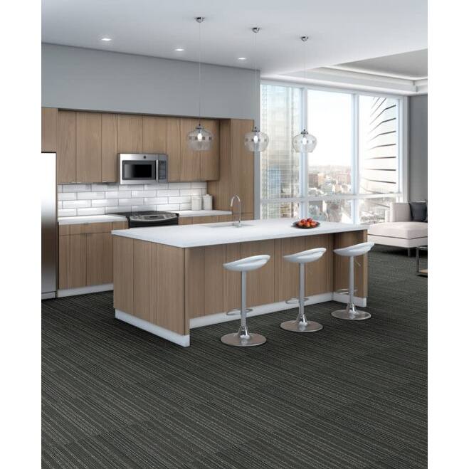 Shaw Philadelphia Commercial Wired 24" x 24" Glue Down Carpet Tile -