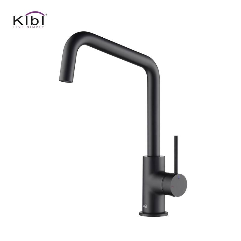 Single-Hole 1-Handle Kitchen Bar/Prep Sink Faucet - Matte Black