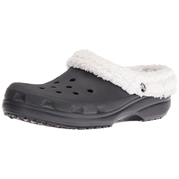 crocs white with fur