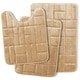 preview thumbnail 61 of 131, Clara Clark Ultra Soft Non Slip and Absorbent Bath Rug - Tiled Velvet Memory Foam Bath Mat