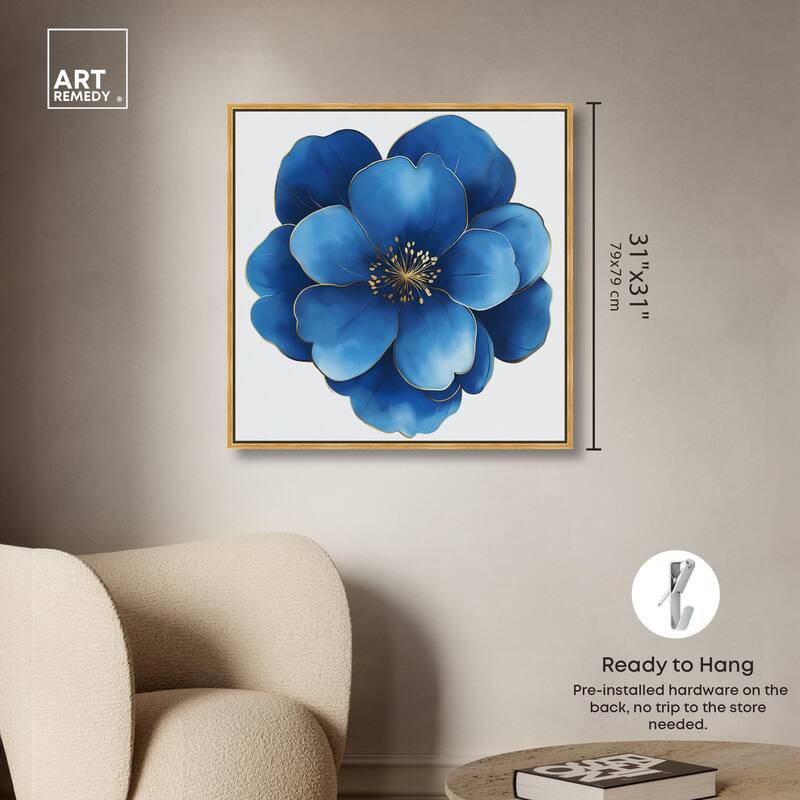 Blue Brilliance I Canvas by Art Remedy