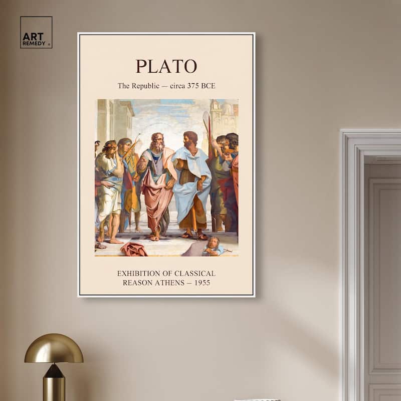 World of Plato's Republic Canvas by Art Remedy
