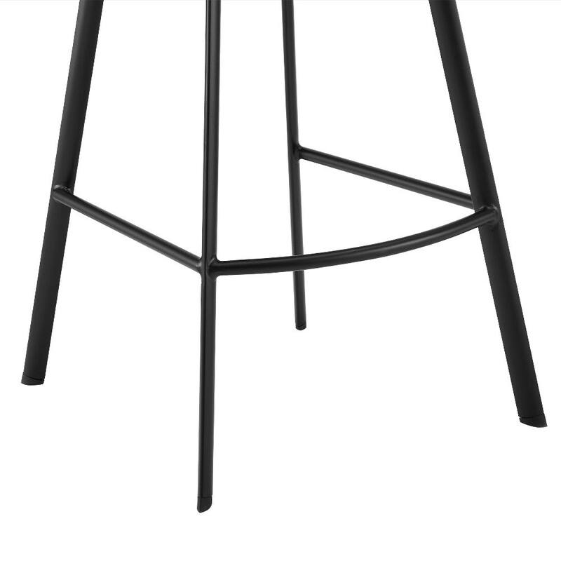 30 Inch Open Back Leatherette Swivel Bar Stool