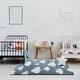 preview thumbnail 1 of 17, Kids Collection - Blue/Cream Clouds Area Rug