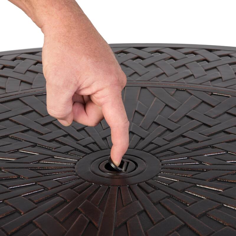 Wagner Round Aluminum Fire Pit - N/A