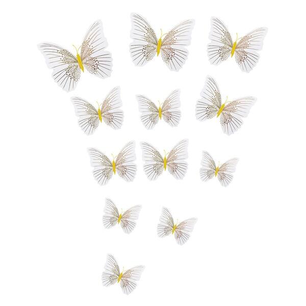 Shop 12pcs 3d Butterfly Wall Decal Art Diy Sticker For Christmas