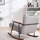 preview thumbnail 9 of 7, Modern Accent Chair Arm Chair Living Room Rocking Chair Metal Frame