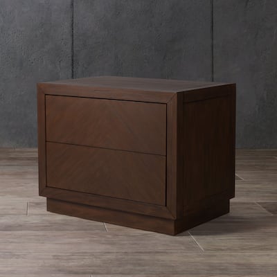 SAFAVIEH Couture Dzanna 2-Drawer Wood Nightstand