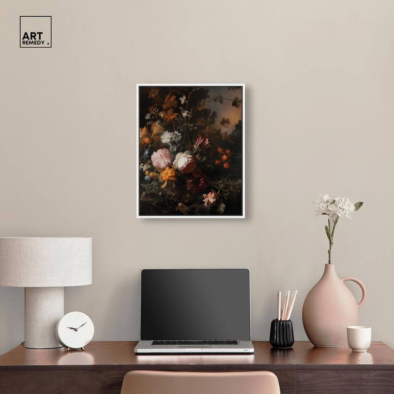 Shadowed Petal Secrets I Canvas by Art Remedy