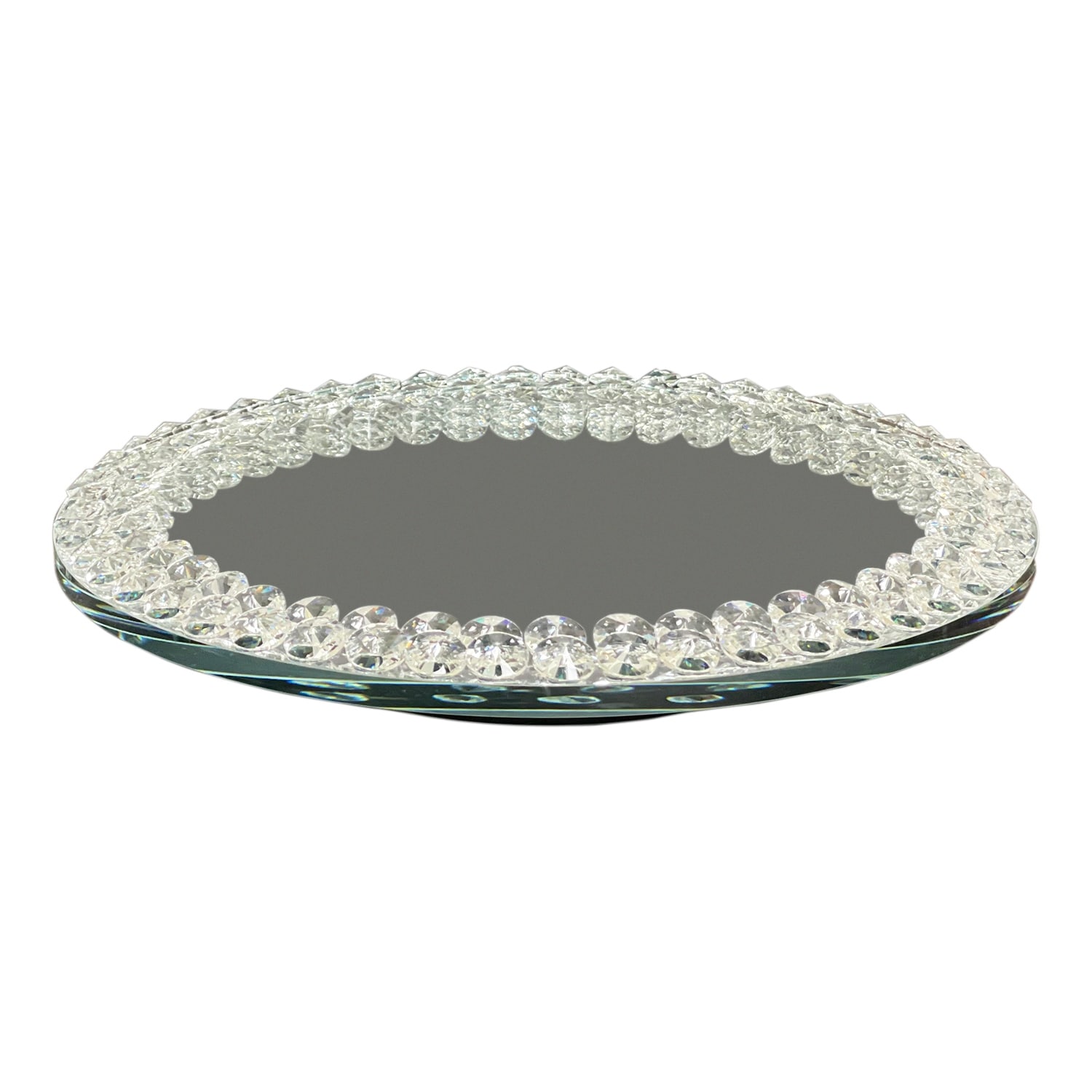 Ambrose Exquisite Lazy Susan Mirrored Spinning Tray On Sale