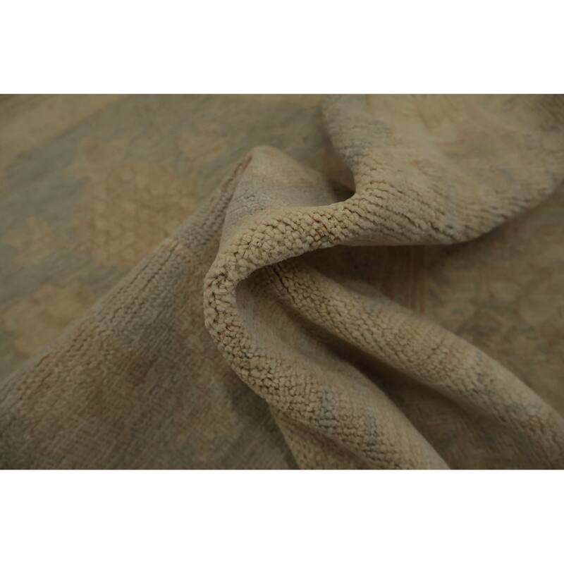 Hand Knotted Oriental 100% Wool Carpet Transitional Floral Navy Blue & Blues Khotan Area Rug - 5' 10'' X 4' 0''