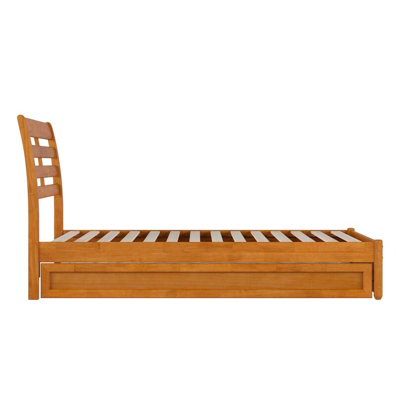 Emelie Platform Bed with Panel Footboard and Twin Trundle