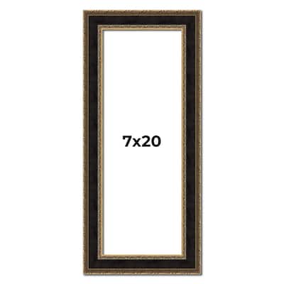 7x20 Frame Gold Antique Vintage Sold Wood Picture Frame | 1.75 Inch