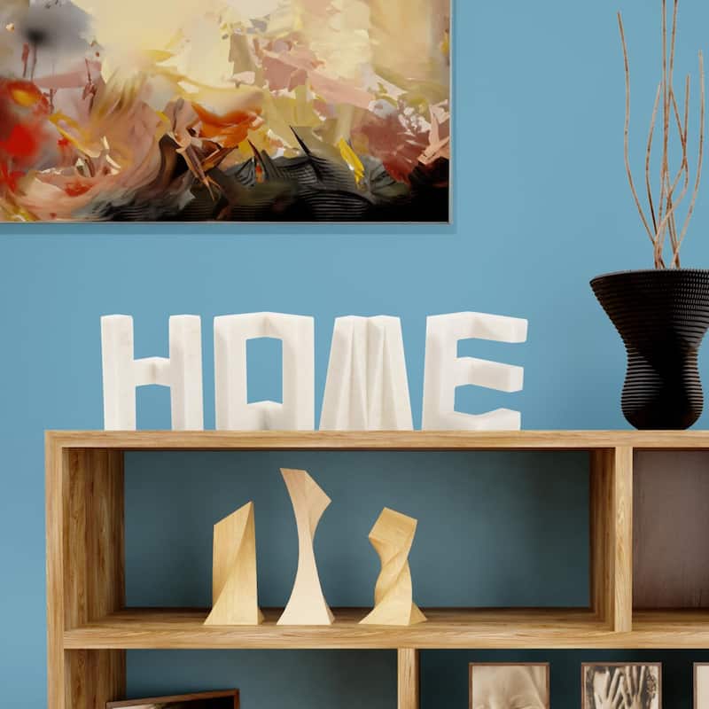 Home Is In Heart Sculpture in Polyresin - 15.5H x 3W x 9.5D