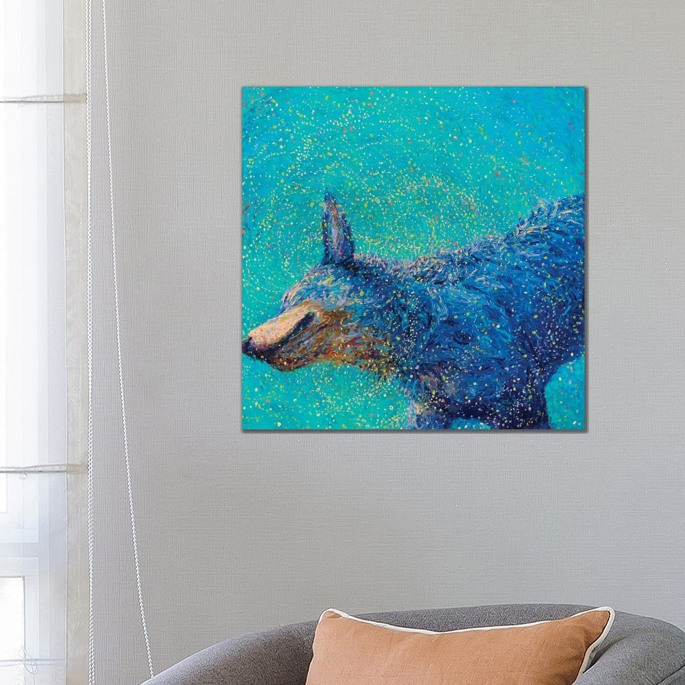 iCanvas "Shaking Blue Heeler" by Iris Scott Canvas Print