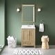 preview thumbnail 85 of 109, OVE Kansas Single Sink Bathroom Vanity, Dove White Engineered Stone Top