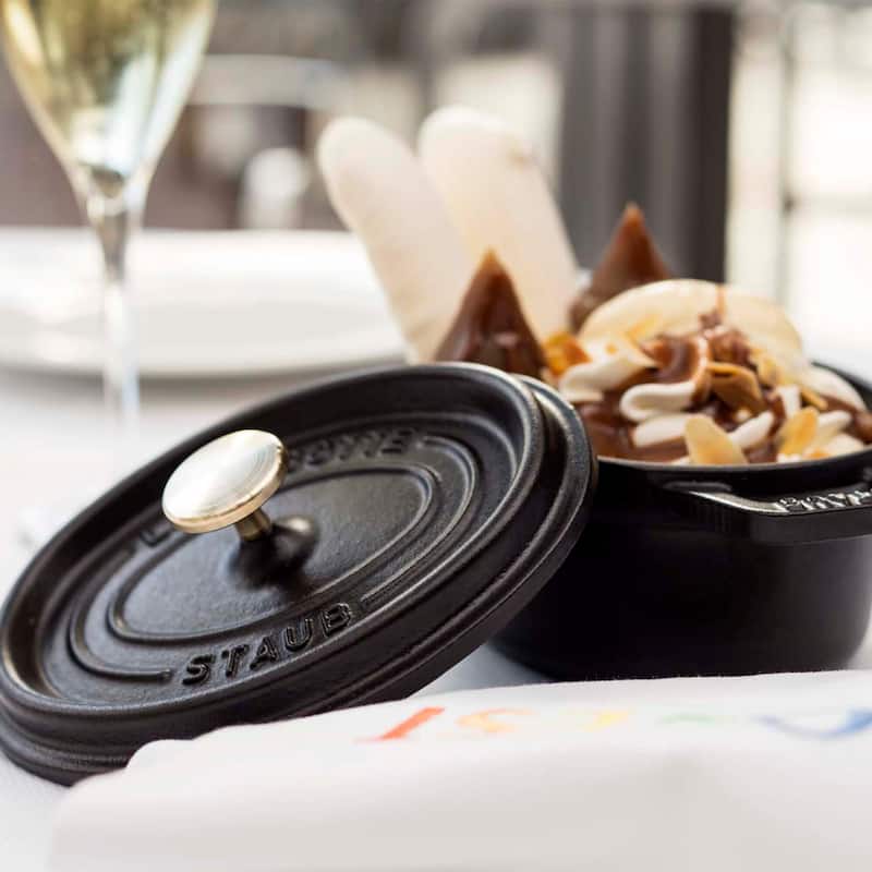 STAUB Cast Iron 0.25-qt Mini Round Cocotte