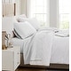 preview thumbnail 12 of 101, Vilano 21-inch Extra Deep Pocket 4-Piece Bed Sheet Set with Pleated Hem Queen - Bright White