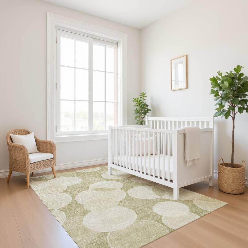 Premium Washable Super Soft Contemporary Bubbles Mayfield Rug