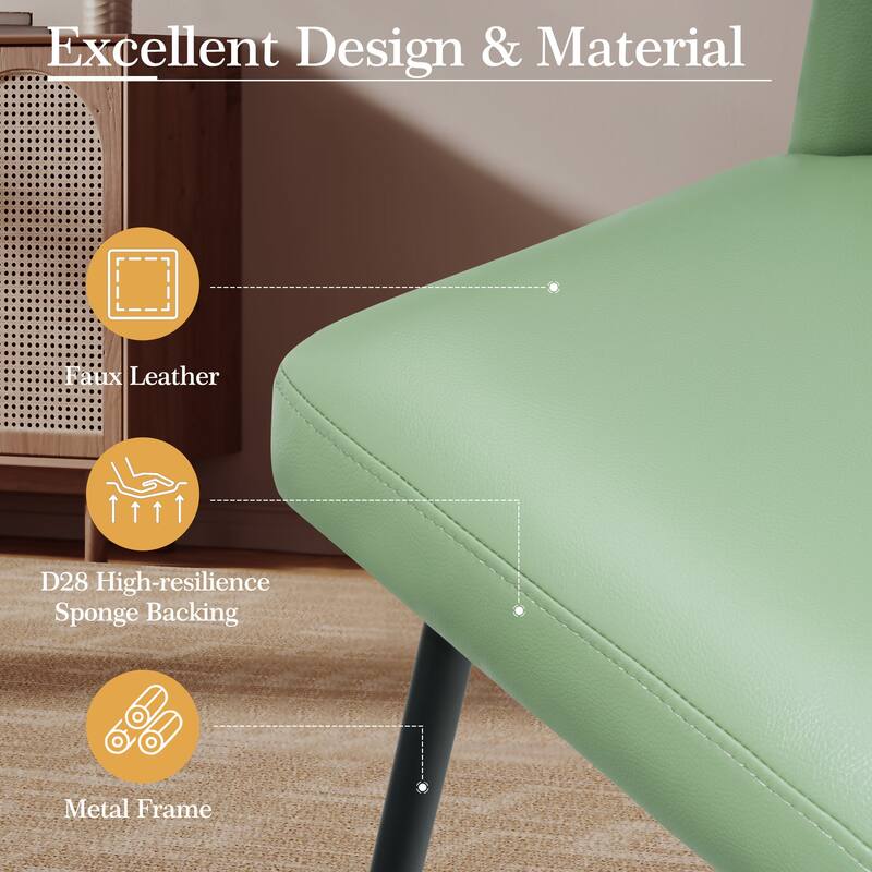 26.77" Counter Height Swivel Bar Stools with Backs and Metal Legs