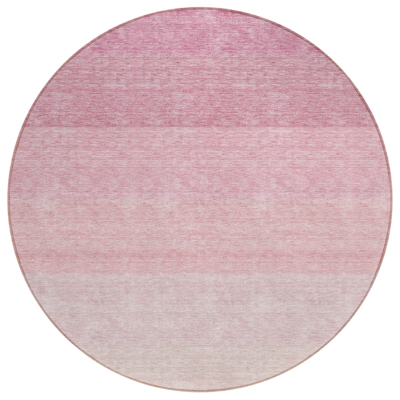 Machine Washable Indoor/ Outdoor Chantille Ombre Solid Rug