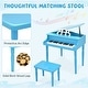 preview thumbnail 6 of 8, Gymax 30-Key Classic Baby Grand Piano Toddler Toy Wood w/ Bench &