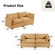 preview thumbnail 50 of 150, Corduroy Sectional Sofa with Removable Ottomans & Ultra-soft Cushions for Living Room & Bedroom