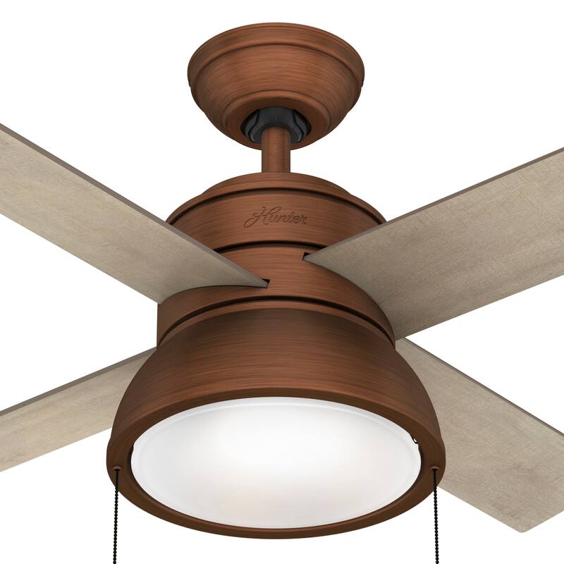 Hunter 36" Loki Ceiling Fan with LED Light - Bedrooms, Home Office, Laundry - Rustic, Farmhouse