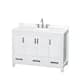 Option White, Chrome Trim, White Quartz Top