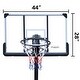 preview thumbnail 5 of 9, Portable 6-10ft Adjustable Basketball Hoop, 44-Inch Backboard, Stable Base - 44'' x 28'' x 6" (L x W x H)