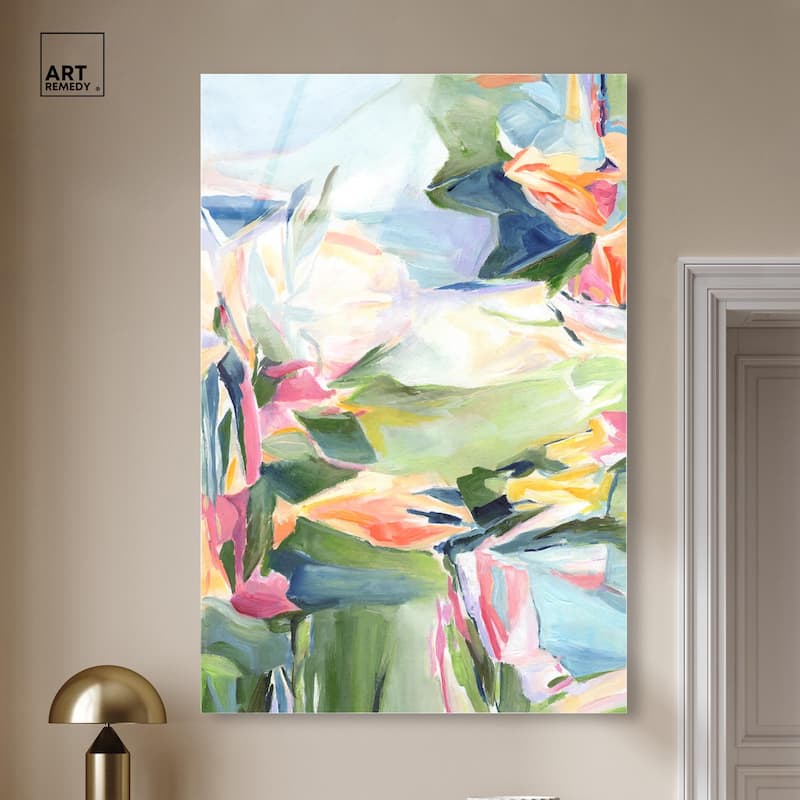 Sunkissed Garden Acrylic by Art Remedy, Ready to Hang