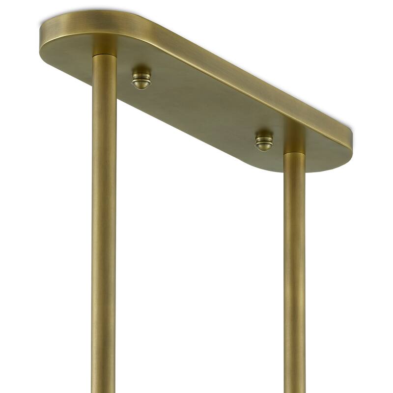 Currey & Company Combermere Rectangular Chandelier - 33"h x 42"w x 19"d