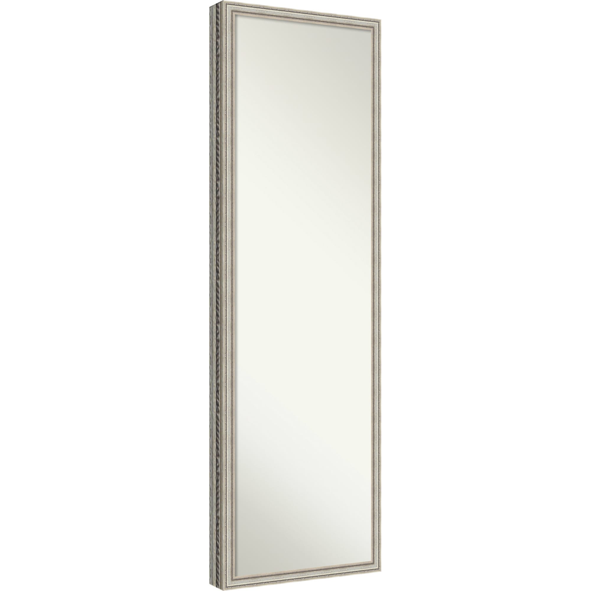 Cordelia Non-Beveled Wood Framed Full-Length On the Door Mirror - 16 x 50 in