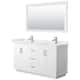 Option White / White Quartz Top / Brushed Nickel Hardware