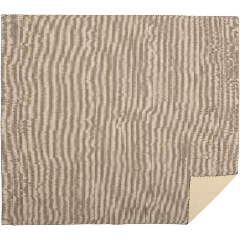 Sawyer Mill Ticking Stripe Quilted Coverlet