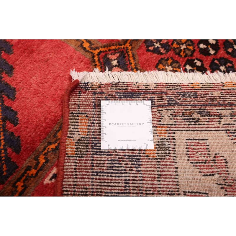 ECARPETGALLERY Hand-knotted Andelz Red Wool Rug - 5'0 x 6'7