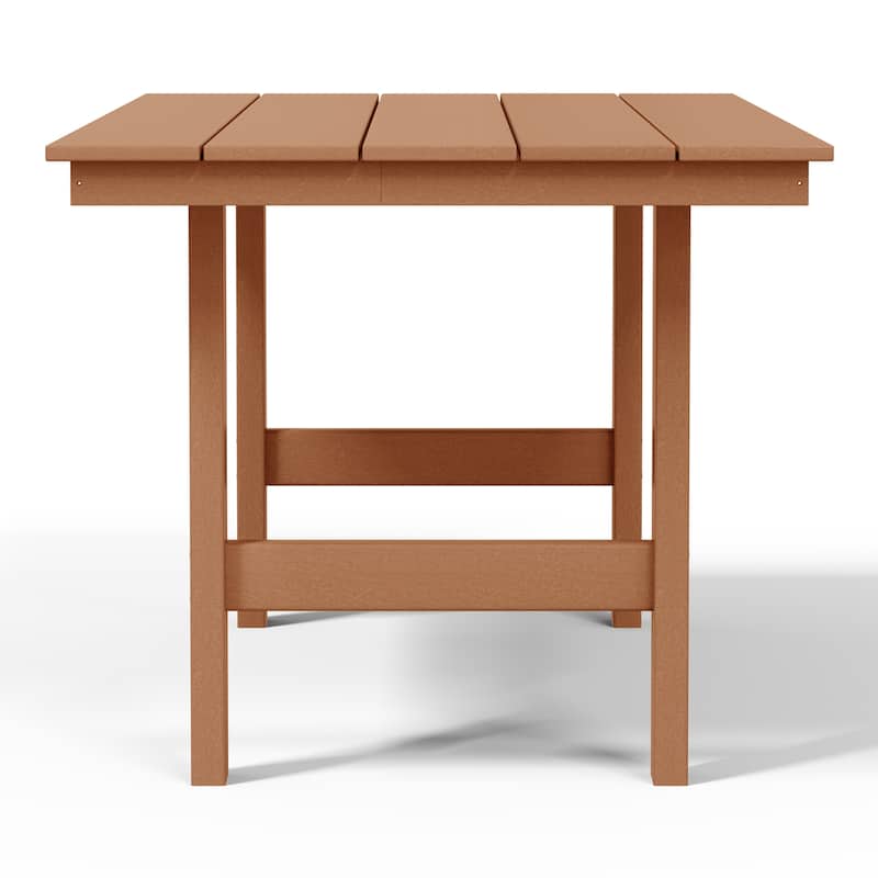 Polytrends Shoreside 66 Inch By 34 Inch Rectangular Patio Dining Table