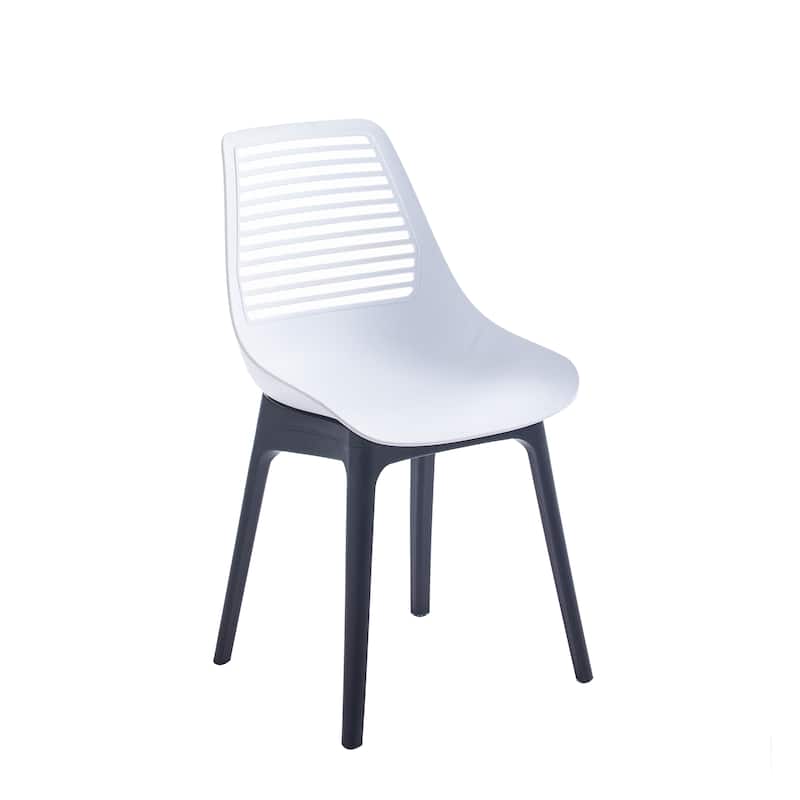 Porthos Home Moe Dining Chairs Set of 2, Sturdy Plastic Shell And Legs