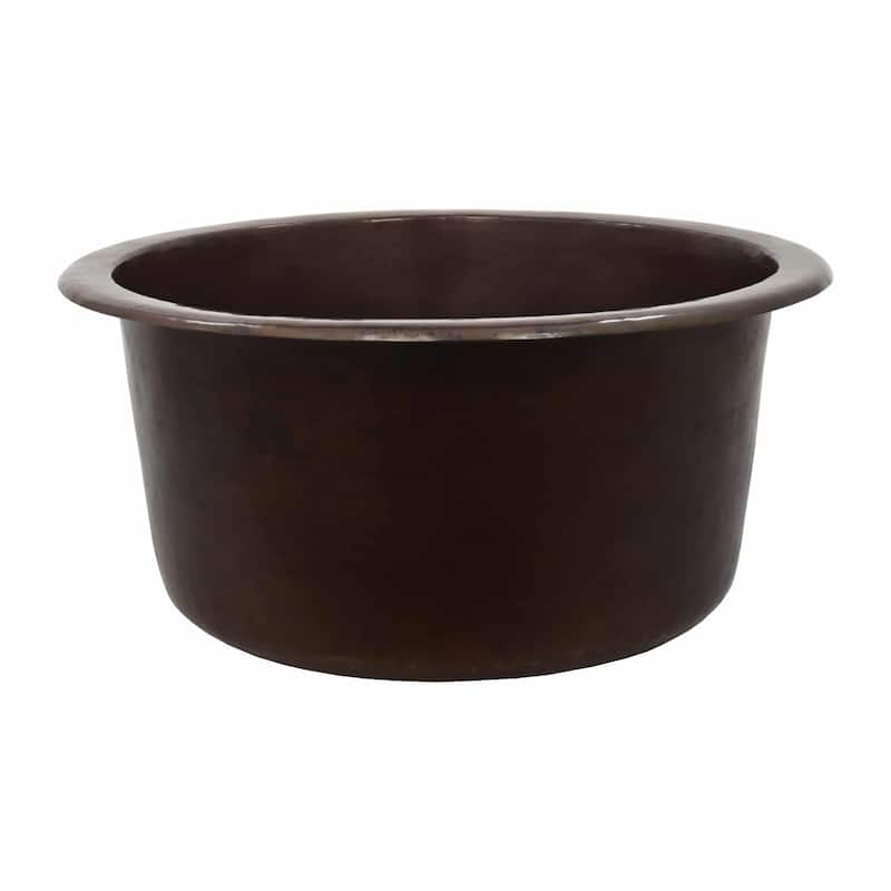Redondo Chico Hand Hammered Copper Universal Mount Bar Sink