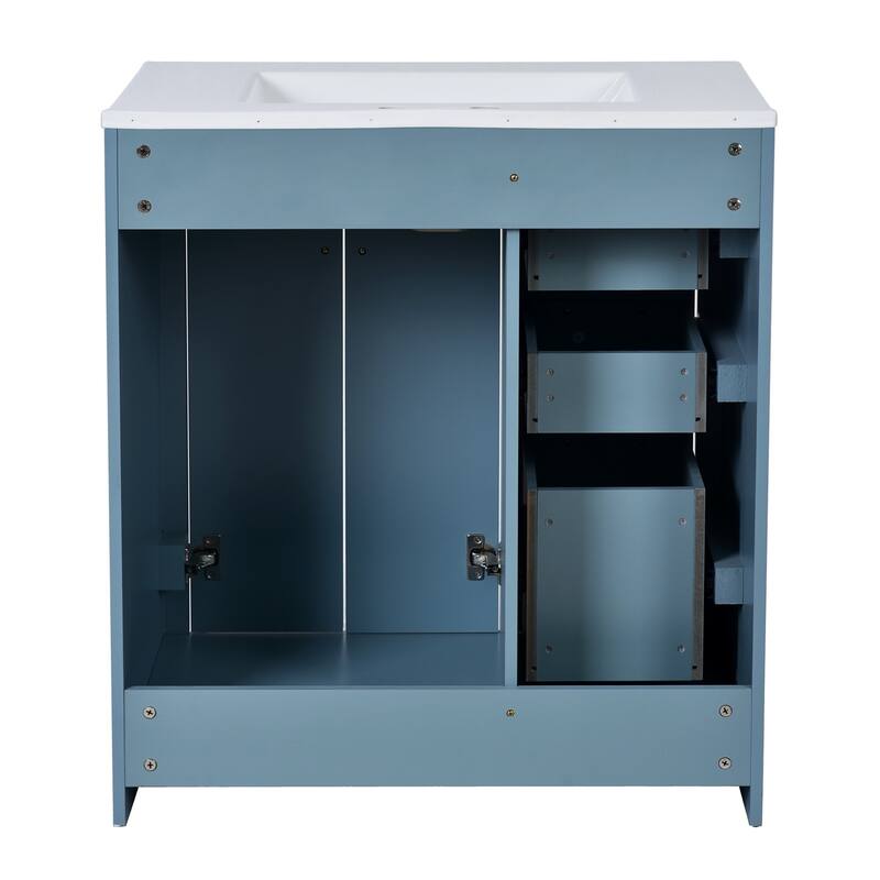 30" Bathroom Vanity with Ceramic Sink