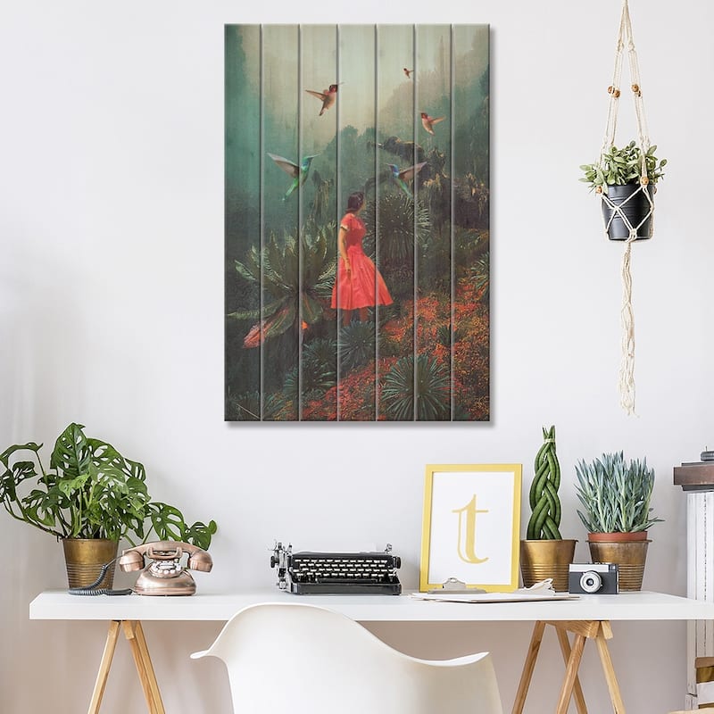 20 Seconds before the Rain Print On Wood by Frank Moth - Multi-Color