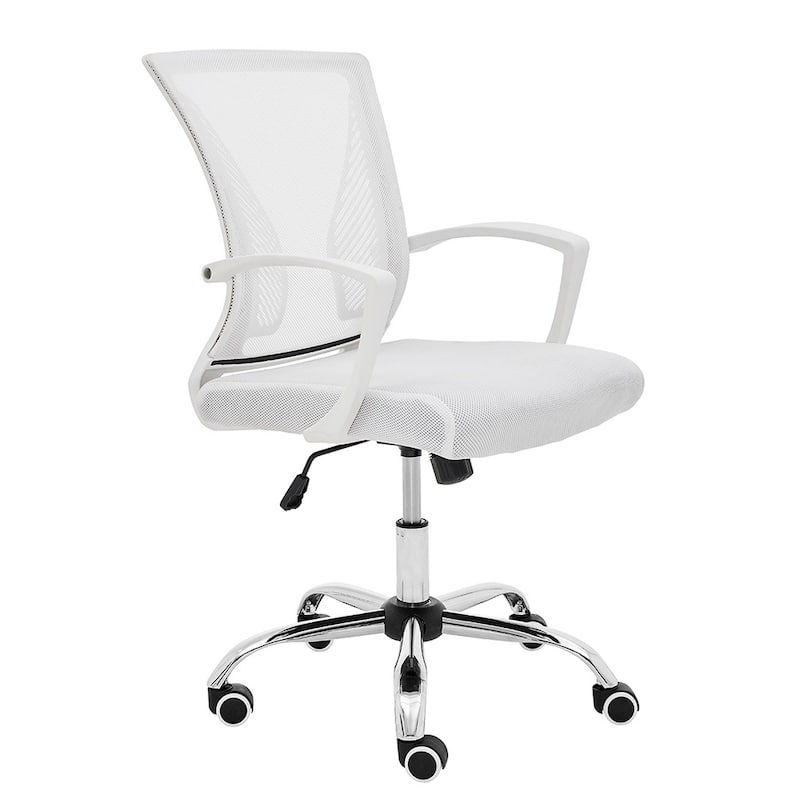 Modern Home Zuna Mid-back Office Chair - White/White