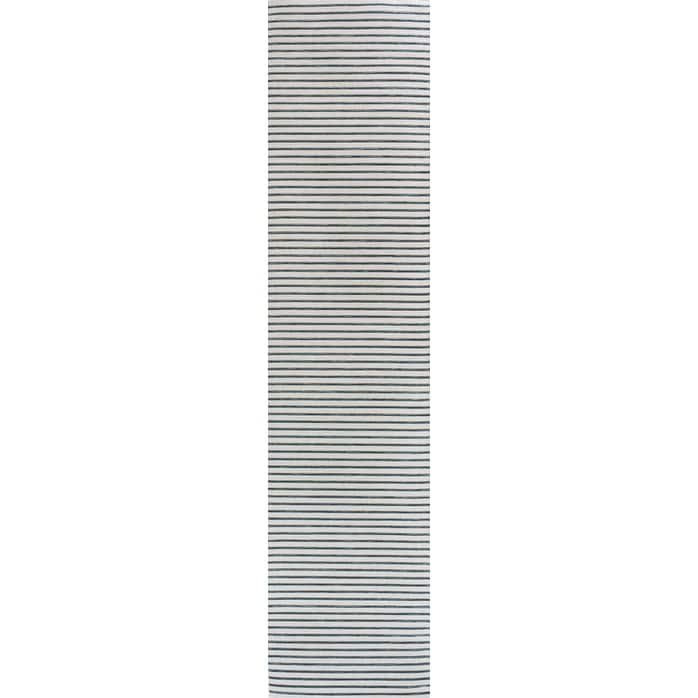 JONATHAN Y Reversible Pollux Classic Coastal Pinstripe Machine-Washable Navy/Cream Indoor/Outdoor Area Rug