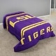 preview thumbnail 1 of 4, LSU Tigers Reversible Big Logo Soft and Colorful Comforter
