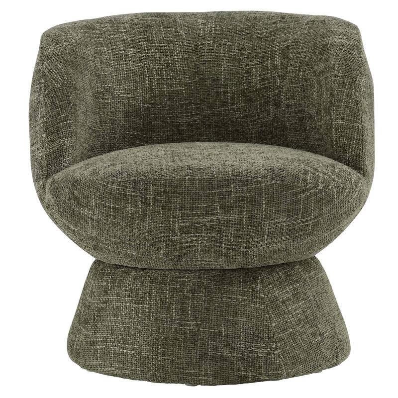 Vesta Chenille Fabric Upholstered Swivel Chair