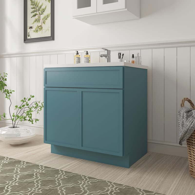Vanity Art 36" Freestanding Single Base Storage Cabinet with Soft Close Doors