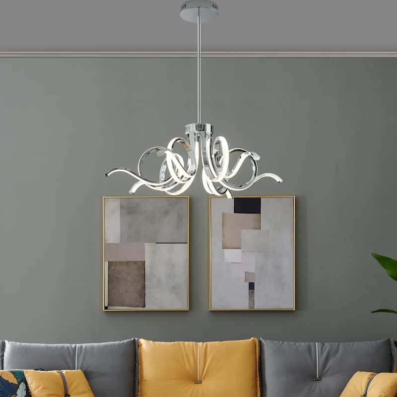 Magnolia Dimmable Integrated LED Adjustable Chandelier