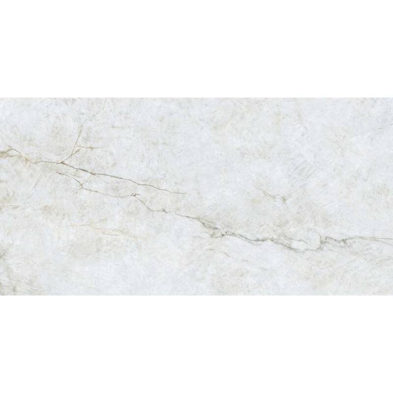 Beau 24x48 Polished Marble Look Porcelain Tile - Floor & Wall - Large Format