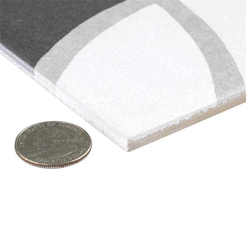 Merola Tile Twenties Crest 7-3/4" x 7-3/4" Ceramic Floor and Wall Tile