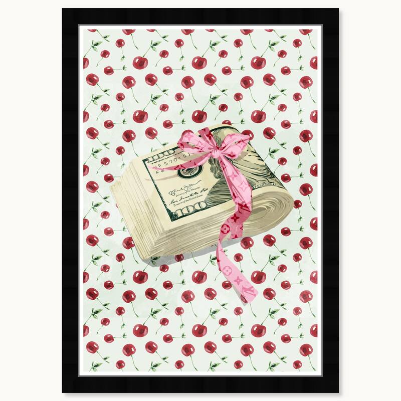 Wynwood Studio Prints Success Tasteful Gift Stack Red Wall Art